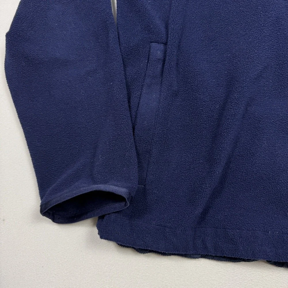 Ralph‎ Lauren Polo Golf Men's Fleece Sweater Snap Button Polyester Blue Large